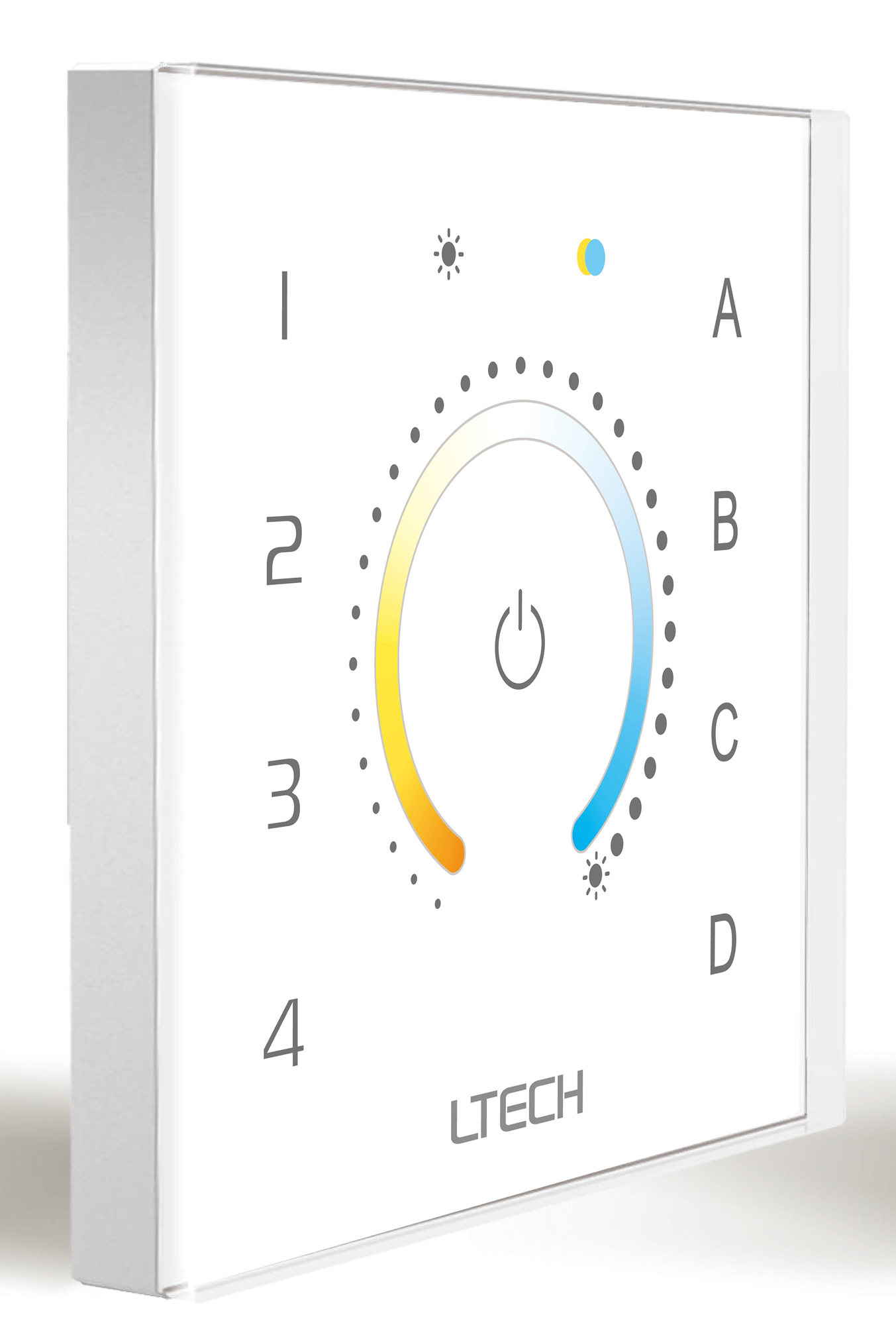 DALI Touch Panel, CT Dimming control, Support TC type control, Scene, Group, Unicast, Broadcast mode. Output signal: DALI, Touch vibration, IP20.